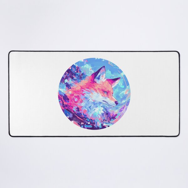 Item preview, Cyber Fox // Aesthetic Fox // Cool Animal // Cyber Animal // Future Animal Art // Animal Warrior // Animal Cute Art // Gaming Aesthetic stickers designed and sold by SMARTKIT  DESIGNAGENCY.
