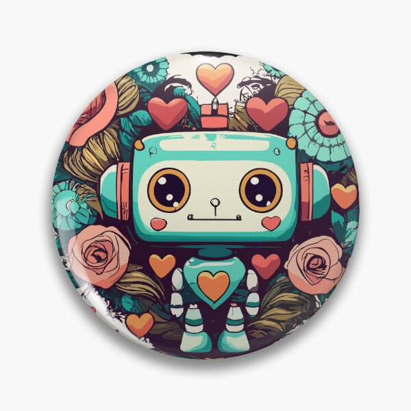 Item preview, Cute and Quirky Robot of Love for Valentine's Day designed and sold by wingstar.