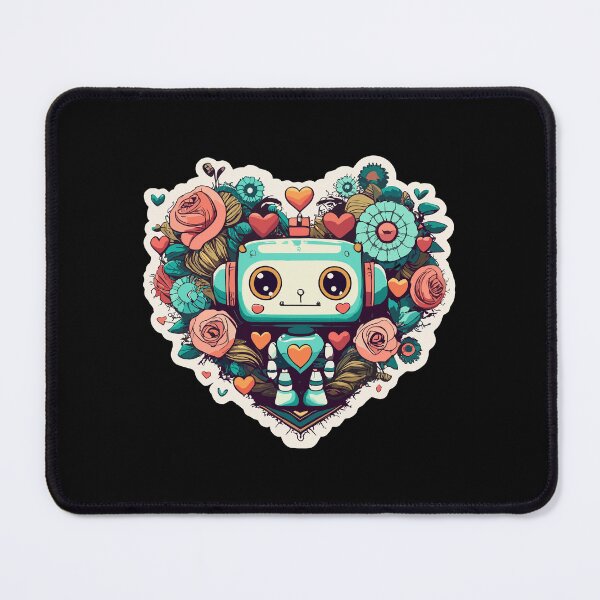 Item preview, Cute and Quirky Robot of Love for Valentine's Day designed and sold by wingstar.