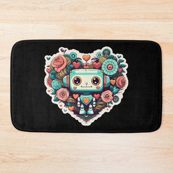 Item preview, Cute and Quirky Robot of Love for Valentine's Day designed and sold by wingstar.