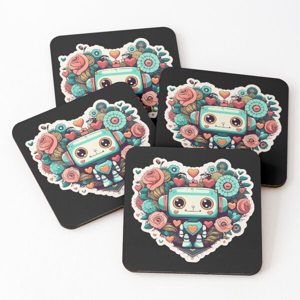 Item preview, Cute and Quirky Robot of Love for Valentine's Day designed and sold by wingstar.