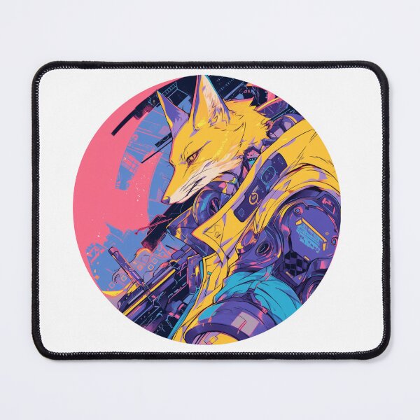 Item preview, Cyber Fox // Aesthetic Fox // Cool Animal // Cyber Animal // Future Animal Art // Animal Warrior // Animal Cute Art // Gaming Aesthetic stickers designed and sold by SMARTKIT  DESIGNAGENCY.