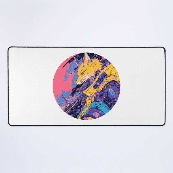 Item preview, Cyber Fox // Aesthetic Fox // Cool Animal // Cyber Animal // Future Animal Art // Animal Warrior // Animal Cute Art // Gaming Aesthetic stickers designed and sold by SMARTKIT  DESIGNAGENCY.