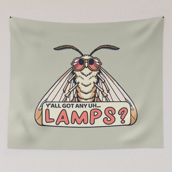 Item preview, Poodle Moth Y'all Got Any Lamps designed and sold by HowToCanadian.