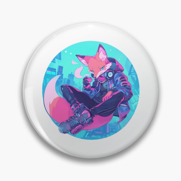 Item preview, Cyber Fox // Aesthetic Fox // Cool Animal // Cyber Animal // Future Animal Art // Animal Warrior // Animal Cute Art // Gaming Aesthetic stickers designed and sold by SMARTKIT  DESIGNAGENCY.