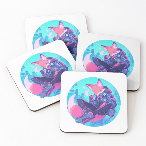 Item preview, Cyber Fox // Aesthetic Fox // Cool Animal // Cyber Animal // Future Animal Art // Animal Warrior // Animal Cute Art // Gaming Aesthetic stickers designed and sold by SMARTKIT  DESIGNAGENCY.