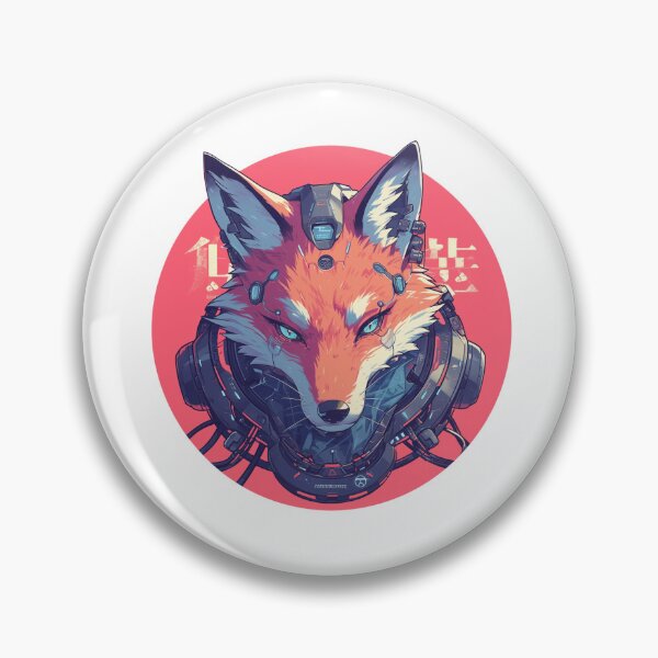 Item preview, Cyber Fox // Aesthetic Fox // Cool Animal // Cyber Animal // Future Animal Art // Animal Warrior // Animal Cute Art // Gaming Aesthetic stickers designed and sold by SMARTKIT  DESIGNAGENCY.