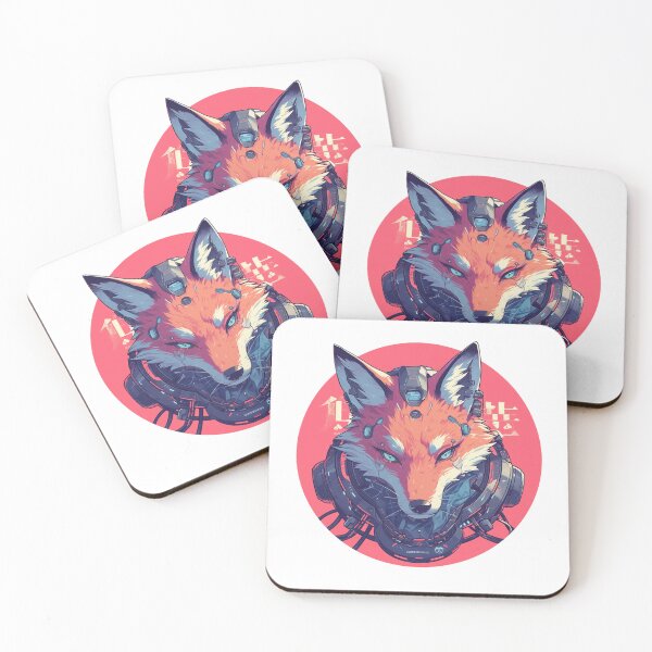 Item preview, Cyber Fox // Aesthetic Fox // Cool Animal // Cyber Animal // Future Animal Art // Animal Warrior // Animal Cute Art // Gaming Aesthetic stickers designed and sold by SMARTKIT  DESIGNAGENCY.
