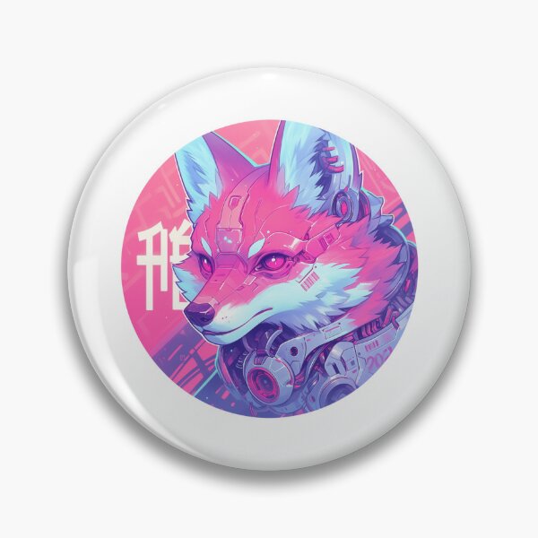 Item preview, Cyber Fox // Aesthetic Fox // Cool Animal // Cyber Animal // Future Animal Art // Animal Warrior // Animal Cute Art // Gaming Aesthetic stickers designed and sold by SMARTKIT  DESIGNAGENCY.