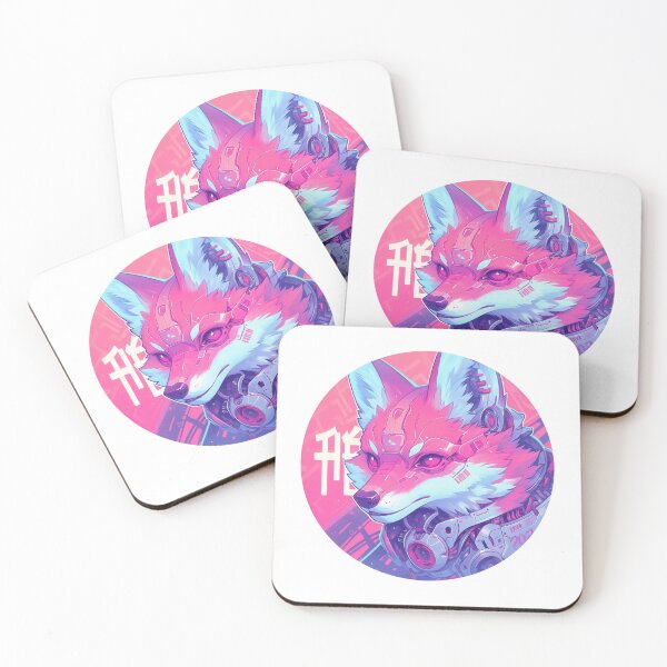 Item preview, Cyber Fox // Aesthetic Fox // Cool Animal // Cyber Animal // Future Animal Art // Animal Warrior // Animal Cute Art // Gaming Aesthetic stickers designed and sold by SMARTKIT  DESIGNAGENCY.