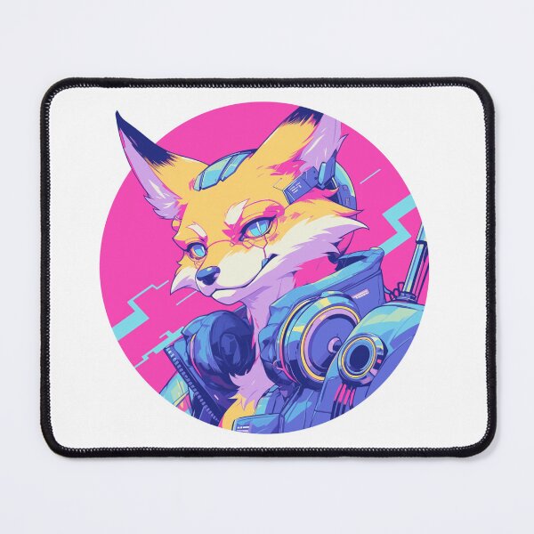 Item preview, Cyber Fox // Aesthetic Fox // Cool Animal // Cyber Animal // Future Animal Art // Animal Warrior // Animal Cute Art // Gaming Aesthetic stickers designed and sold by SMARTKIT  DESIGNAGENCY.