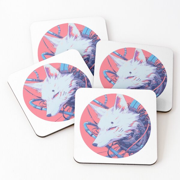 Item preview, Cyber Fox // Aesthetic Fox // Cool Animal // Cyber Animal // Future Animal Art // Animal Warrior // Animal Cute Art // Gaming Aesthetic stickers designed and sold by SMARTKIT  DESIGNAGENCY.