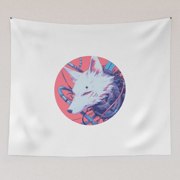 Item preview, Cyber Fox // Aesthetic Fox // Cool Animal // Cyber Animal // Future Animal Art // Animal Warrior // Animal Cute Art // Gaming Aesthetic stickers designed and sold by SMARTKIT  DESIGNAGENCY.