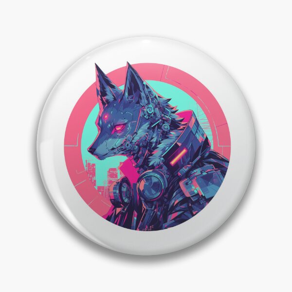 Item preview, Cyber Fox // Aesthetic Fox // Cool Animal // Cyber Animal // Future Animal Art // Animal Warrior // Animal Cute Art // Gaming Aesthetic stickers designed and sold by SMARTKIT  DESIGNAGENCY.