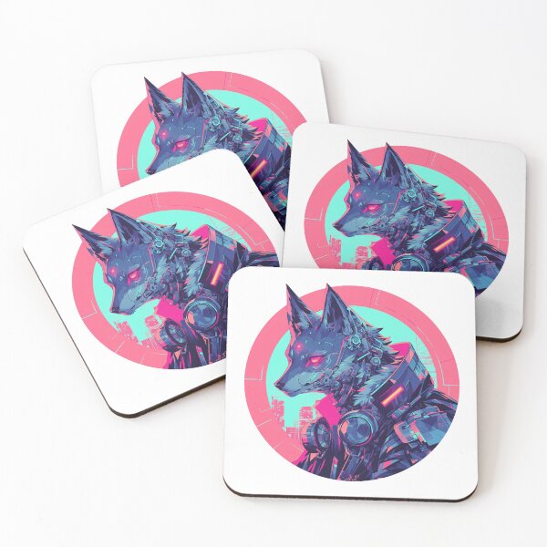 Item preview, Cyber Fox // Aesthetic Fox // Cool Animal // Cyber Animal // Future Animal Art // Animal Warrior // Animal Cute Art // Gaming Aesthetic stickers designed and sold by SMARTKIT  DESIGNAGENCY.