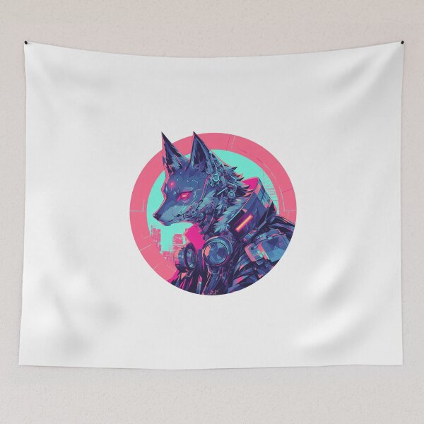 Item preview, Cyber Fox // Aesthetic Fox // Cool Animal // Cyber Animal // Future Animal Art // Animal Warrior // Animal Cute Art // Gaming Aesthetic stickers designed and sold by SMARTKIT  DESIGNAGENCY.