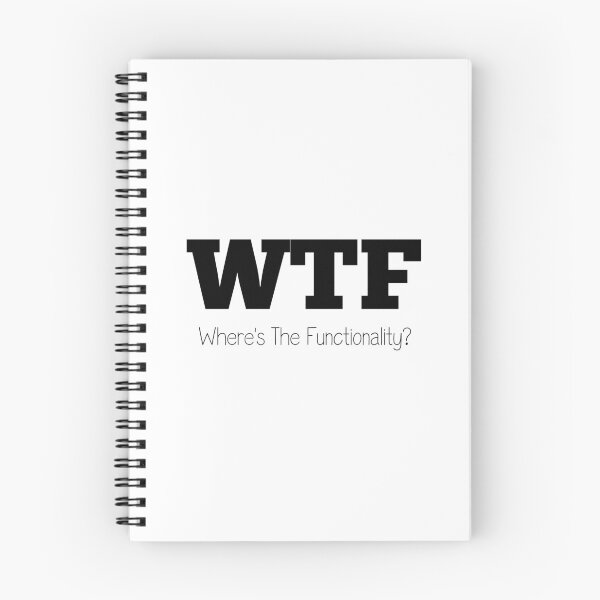 Item preview, WTF - Where's The Functionality? designed and sold by KereetsaOne.