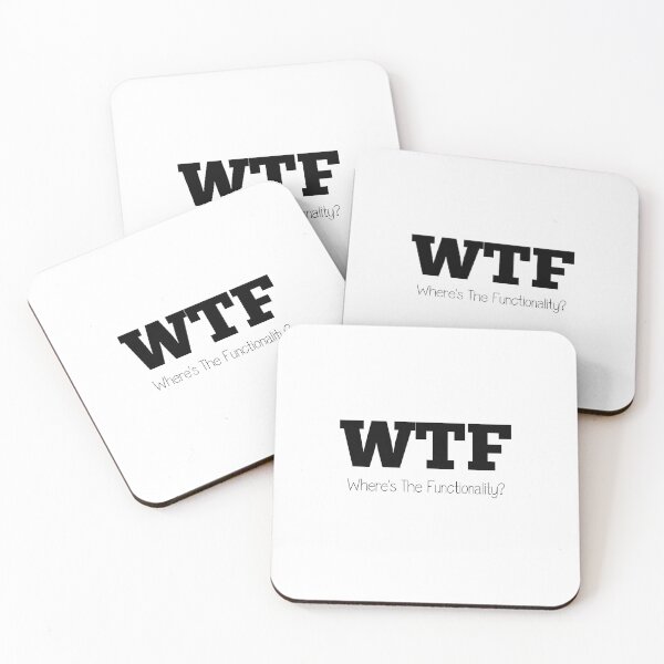 Item preview, WTF - Where's The Functionality? designed and sold by KereetsaOne.