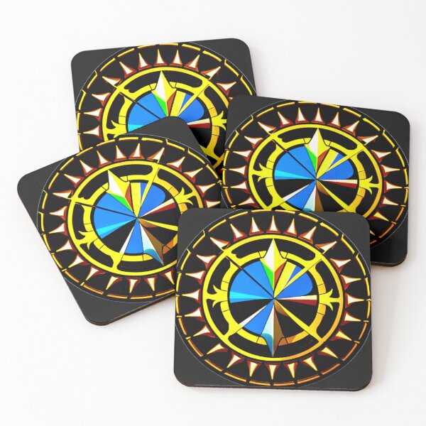 Item preview, Navigational Star: Geometric Compass Rose with Golden Accents designed and sold by Highlandkings.