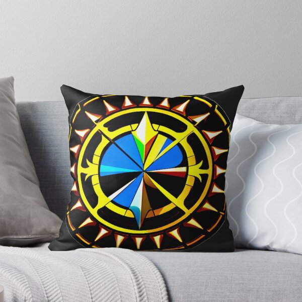 Item preview, Navigational Star: Geometric Compass Rose with Golden Accents designed and sold by Highlandkings.