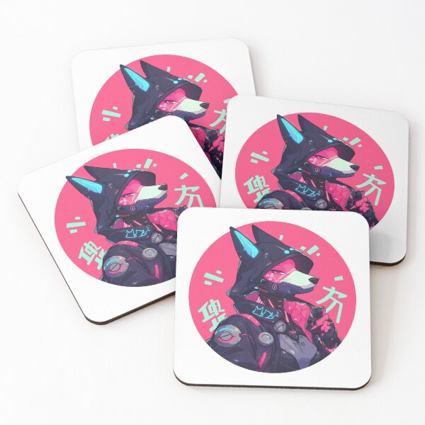 Item preview, Cyber Fox // Aesthetic Fox // Cool Animal // Cyber Animal // Future Animal Art // Animal Warrior // Animal Cute Art // Gaming Aesthetic stickers designed and sold by SMARTKIT  DESIGNAGENCY.