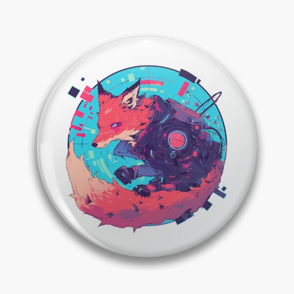 Item preview, Cyber Fox // Aesthetic Fox // Cool Animal // Cyber Animal // Future Animal Art // Animal Warrior // Animal Cute Art // Gaming Aesthetic stickers designed and sold by SMARTKIT  DESIGNAGENCY.