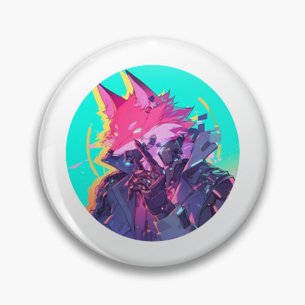 Item preview, Cyber Fox // Aesthetic Fox // Cool Animal // Cyber Animal // Future Animal Art // Animal Warrior // Animal Cute Art // Gaming Aesthetic stickers designed and sold by SMARTKIT  DESIGNAGENCY.