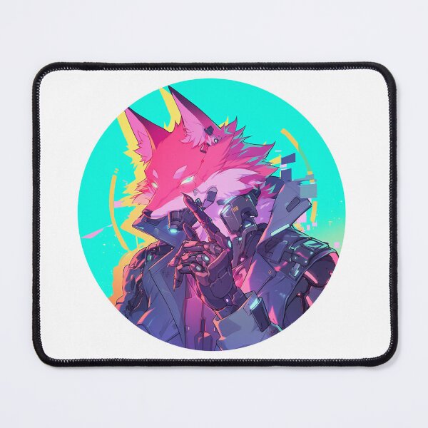 Item preview, Cyber Fox // Aesthetic Fox // Cool Animal // Cyber Animal // Future Animal Art // Animal Warrior // Animal Cute Art // Gaming Aesthetic stickers designed and sold by SMARTKIT  DESIGNAGENCY.