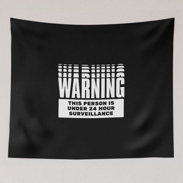 Item preview, Unit 713 warning 24 hour surveillance designed and sold by Unit713-Shop.
