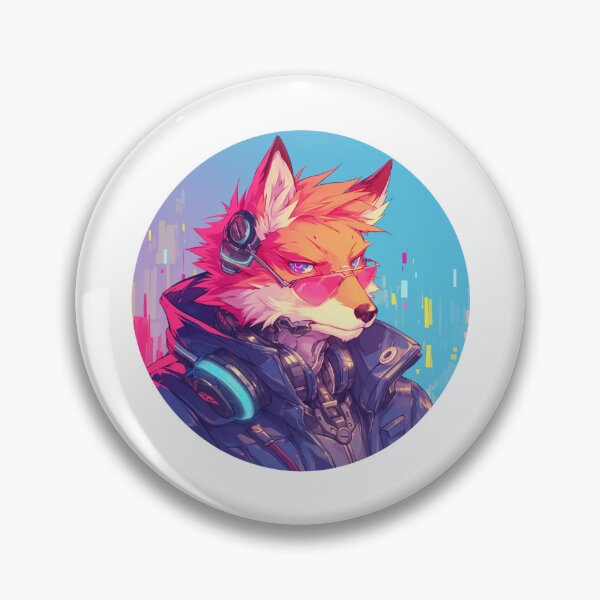 Item preview, Cyber Fox // Aesthetic Fox // Cool Animal // Cyber Animal // Future Animal Art // Animal Warrior // Animal Cute Art // Gaming Aesthetic stickers designed and sold by SMARTKIT  DESIGNAGENCY.