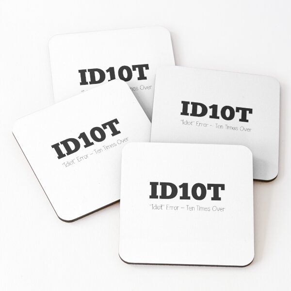 Item preview, ID10T: "Idiot" Error - Ten Times Over designed and sold by KereetsaOne.