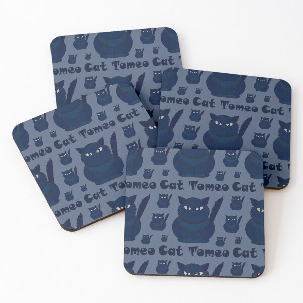 Item preview, Pattern with Cat Tomeo is blue color designed and sold by Cherevan.
