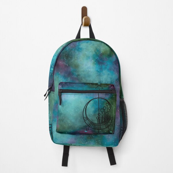 Item preview, Cyberpunk Backpack, UFO, Cloudy Night Sky, nebula designed and sold by ByteMode.