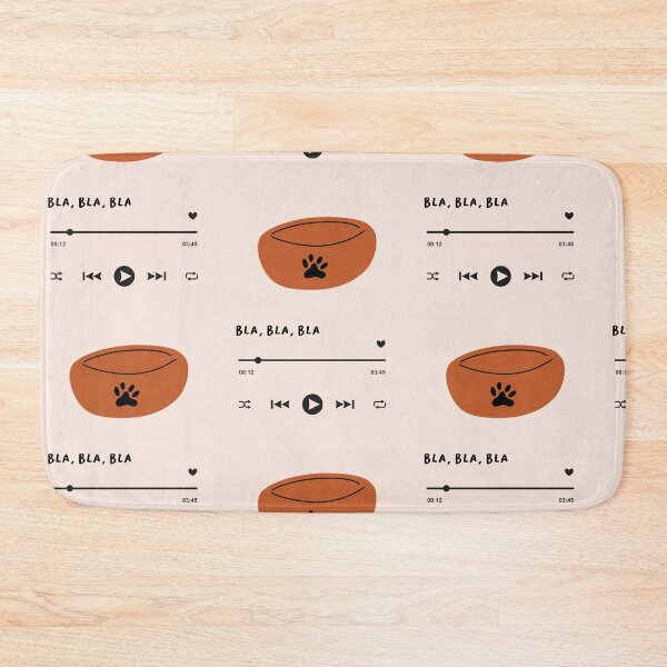 Item preview, Music Player Interface | Bla, bla, bla | Pet Bowl Illustration designed and sold by RM-Journey.