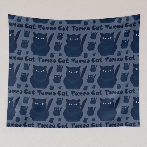 Item preview, Pattern with Cat Tomeo is blue color designed and sold by Cherevan.