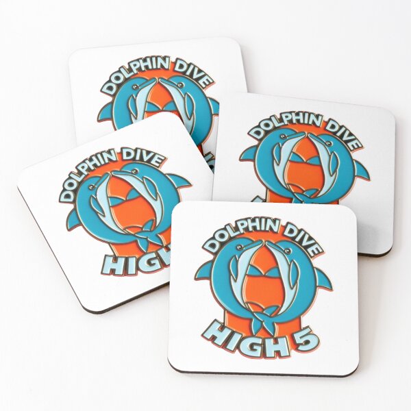 Item preview, Dolphin Dive High 5 (orange Blue) designed and sold by Cyphertribe.