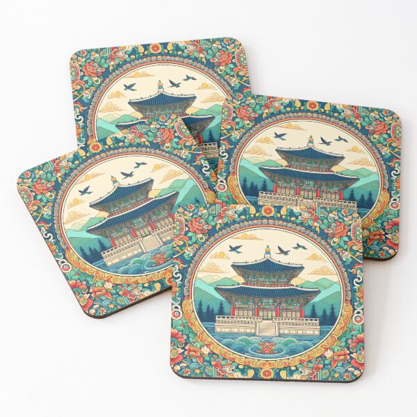 Item preview, Korean palace inspired design designed and sold by CulturalVibes.