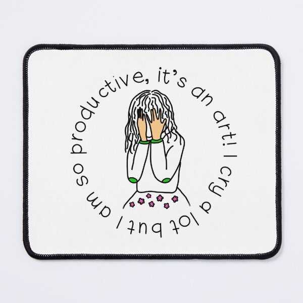 Item preview, I Cry A Lot But I Am So Productive designed and sold by angrystickergal.