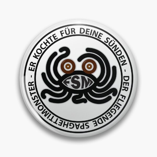 Item preview, Flying Spaghetti Monster Coin -German -reimagined- designed and sold by Tecno-Art-Land.