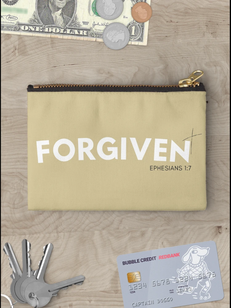 Thumbnail 3 of 4, Zipper Pouch, Forgiven designed and sold by CreativInkLab.