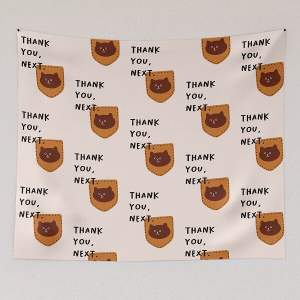 Item preview, Thank you, next | Whimsical Cat Illustrations designed and sold by RM-Journey.