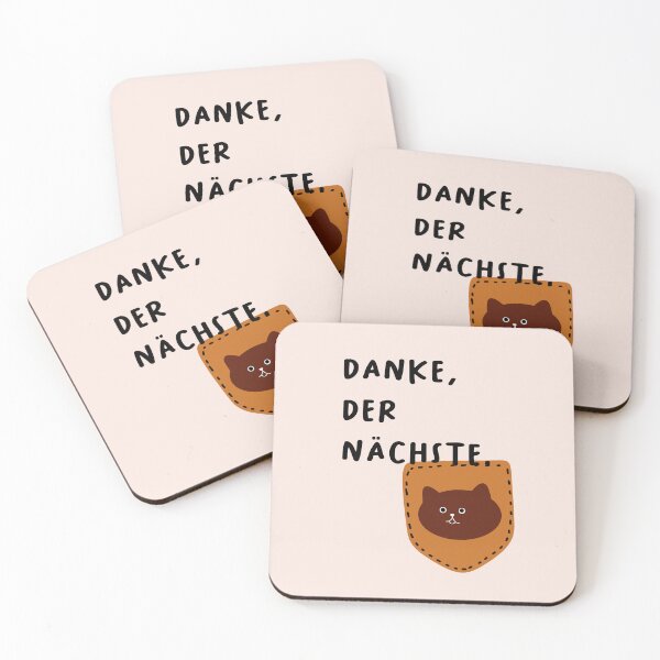 Item preview, Danke, nächstes | Whimsical Cat Illustrations designed and sold by RM-Journey.
