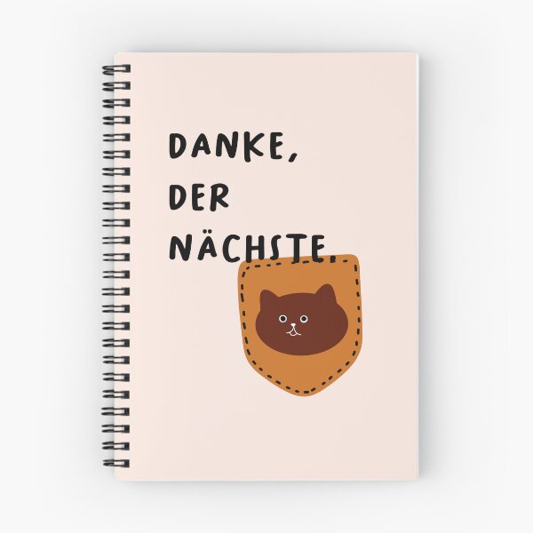 Item preview, Danke, nächstes | Whimsical Cat Illustrations designed and sold by RM-Journey.