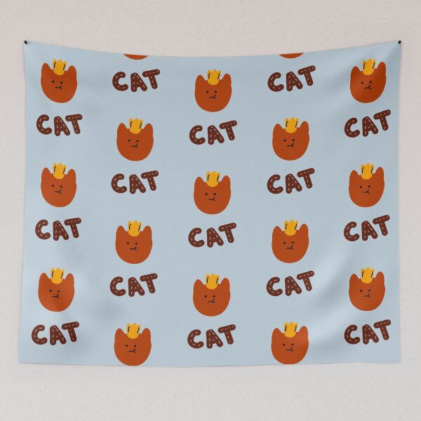 Item preview, Crowned Cat: Whimsical Cat Illustrations | Cute Red Cat Illustration designed and sold by RM-Journey.