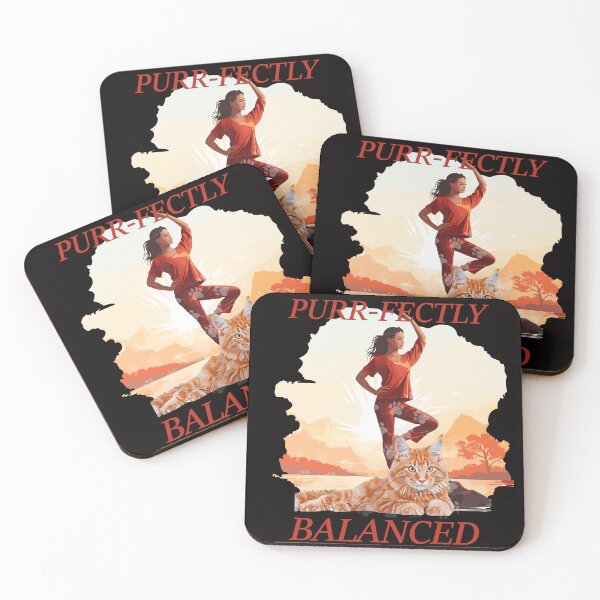 Item preview, Purr-fectly Balanced designed and sold by ART-HOME-PAWS.