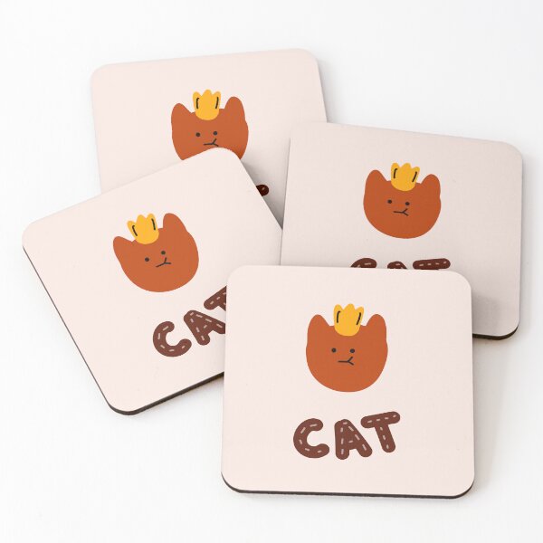 Item preview, Crowned Cat: Whimsical Cat Illustrations | Cute Red Cat Illustration | Pink Background designed and sold by RM-Journey.
