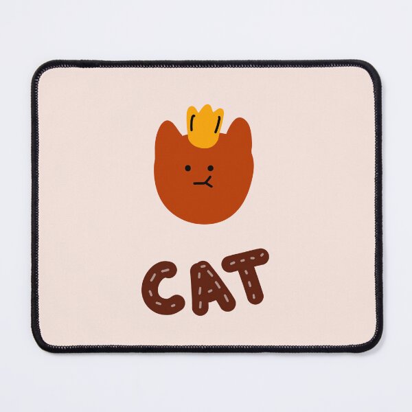 Item preview, Crowned Cat: Whimsical Cat Illustrations | Cute Red Cat Illustration | Pink Background designed and sold by RM-Journey.