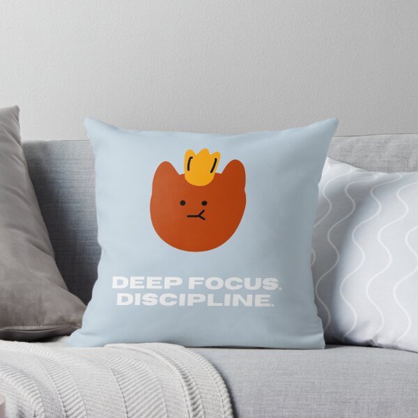 Item preview, Deep focus. discipline | Whimsical Cat Illustration designed and sold by RM-Journey.