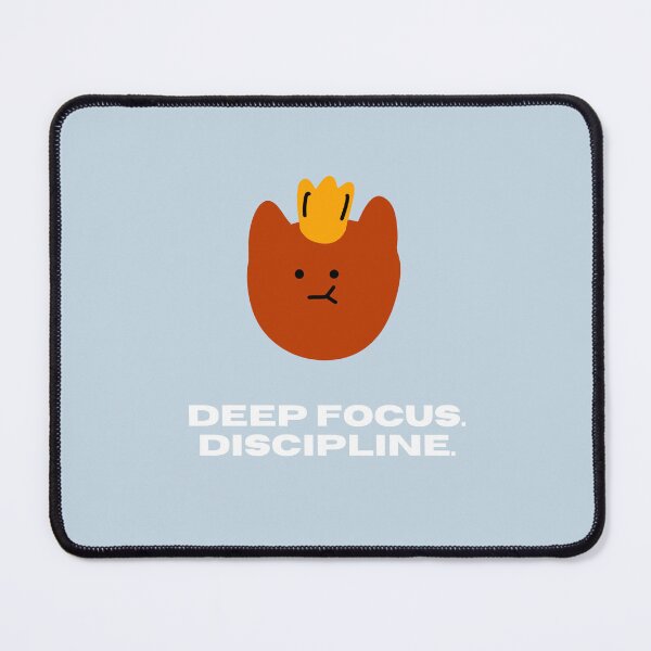 Item preview, Deep focus. discipline | Whimsical Cat Illustration designed and sold by RM-Journey.