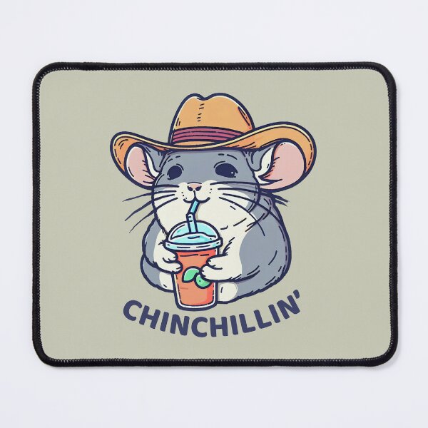 Item preview, Chinchilla Cute Cartoon Animal Cowboy designed and sold by HowToCanadian.